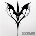 Bat — эскиз тату (№1749592537_1, 10.06.2025 21:55) — Tatufoto.com