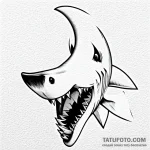 Shark — эскиз тату (№1749594422_0, 10.06.2025 22:27) — Tatufoto.com