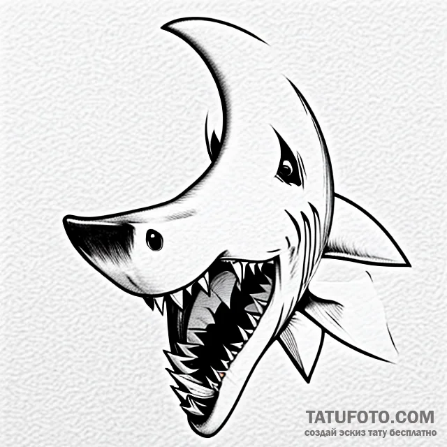 Shark - эскиз тату (№1749594422_0, 10.06.2025 22:27) — Tatufoto.com