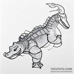 Alligator — эскиз тату (№1749594551_0, 10.06.2025 22:29) — Tatufoto.com