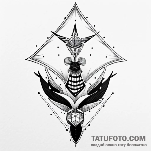 Diamond - олд скул, чёрно-белая - эскиз тату (№1749594705_0, 10.06.2025 22:31) — Tatufoto.com