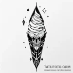 Ice cream, tattoo flash sheet design, bold ou… — эскиз тату (№1749595734_0, 10.06.2025 22:48) — Tatufoto.com