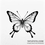 бабочка, цветная, классика, — эскиз тату (№1749596055_0, 10.06.2025 22:54) — Tatufoto.com