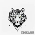 тигр — эскиз тату (№1749597116_0, 10.06.2025 23:11) — Tatufoto.com