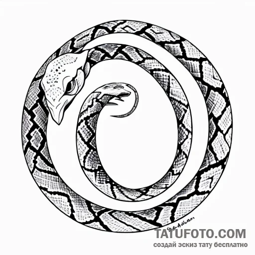змею - эскиз тату (№1749604785_0, 11.06.2025 01:19) — Tatufoto.com