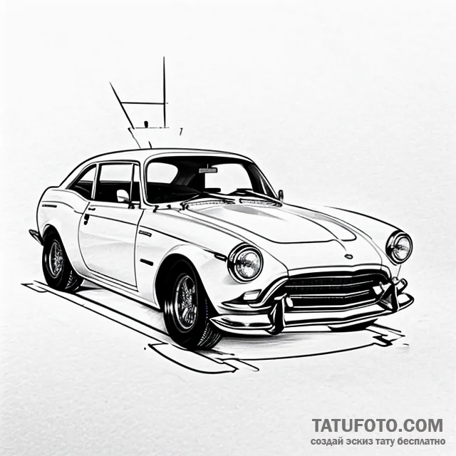 Car — эскиз тату (№1749663651_0, 11.06.2025 17:40) — Tatufoto.com