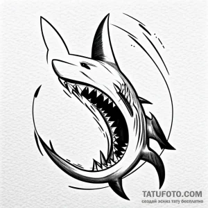 Shark - эскиз тату (№1749664747_0, 11.06.2025 17:59) — Tatufoto.com