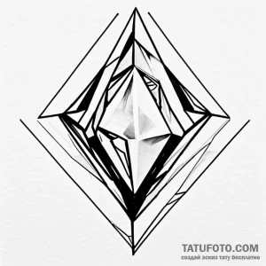 Diamond - эскиз тату (№1749665842_0, 11.06.2025 18:17) — Tatufoto.com