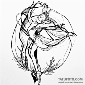 Ballerina - эскиз тату (№1749673231_0, 11.06.2025 20:20) — Tatufoto.com