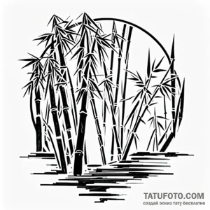 Bamboo - эскиз тату (№1749673596_0, 11.06.2025 20:26) — Tatufoto.com