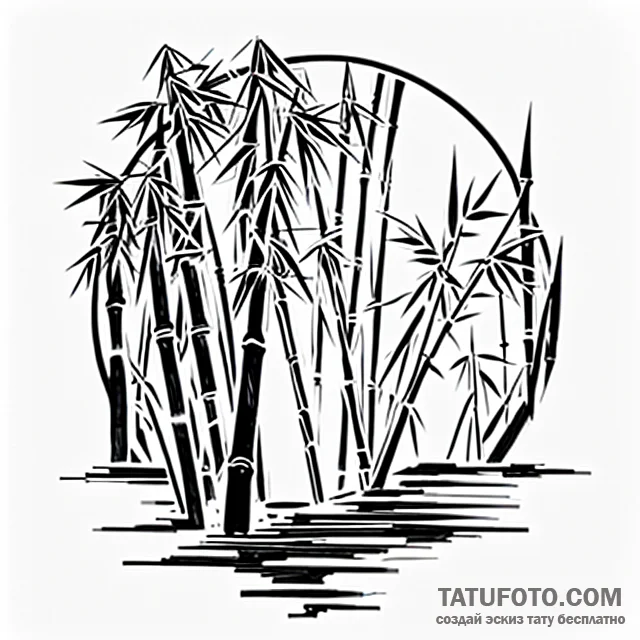Bamboo — эскиз тату (№1749673596_0, 11.06.2025 20:26) — Tatufoto.com