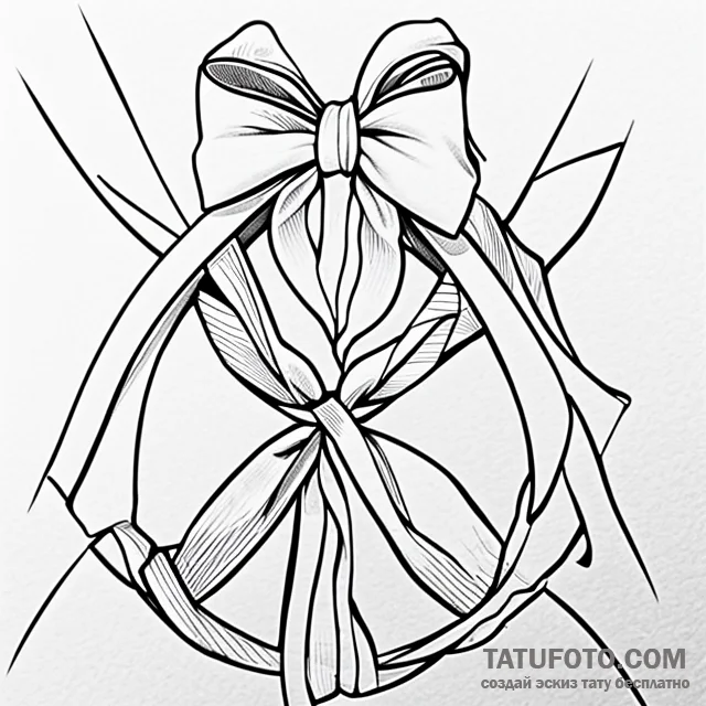 Bow — эскиз тату (№1749673960_0, 11.06.2025 20:32) — Tatufoto.com