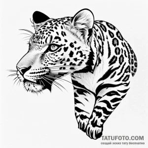 Leopard - эскиз тату (№1749674689_0, 11.06.2025 20:44) — Tatufoto.com