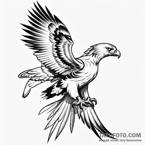 Golden eagle - эскиз тату (№1749676874_0, 11.06.2025 21:21) — Tatufoto.com