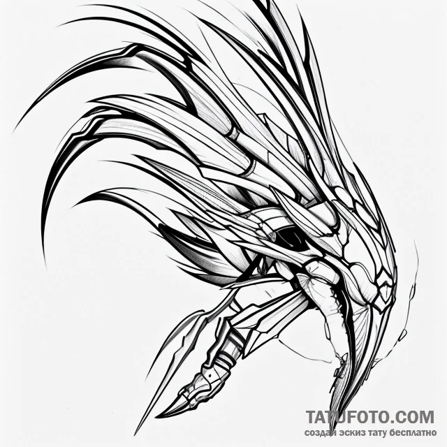 Biomechanics — эскиз тату (№1749677601_0, 11.06.2025 21:33) — Tatufoto.com
