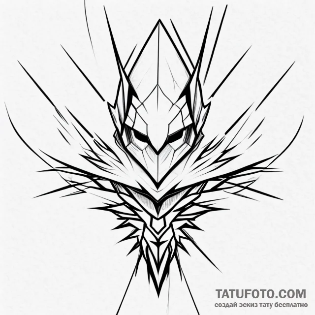 Hero — эскиз тату (№1749678329_0, 11.06.2025 21:45) — Tatufoto.com