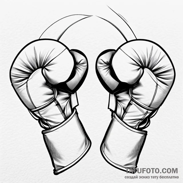 Boxing gloves — эскиз тату (№1749680147_0, 11.06.2025 22:15) — Tatufoto.com
