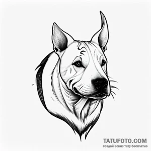 Bull terrier - эскиз тату (№1749683057_0, 11.06.2025 23:04) — Tatufoto.com