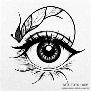 Eye - эскиз тату (№1749684974_0, 11.06.2025 23:36) — Tatufoto.com
