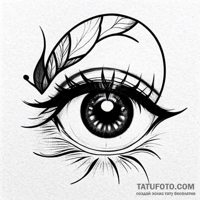 Eye - эскиз тату (№1749684974_0, 11.06.2025 23:36) — Tatufoto.com