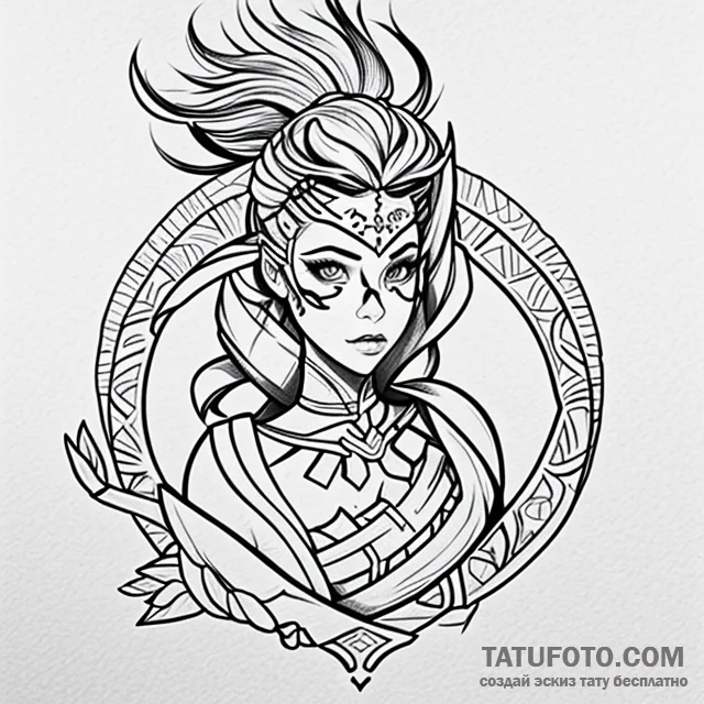 Gladiator — эскиз тату (№1749686428_0, 12.06.2025 00:00) — Tatufoto.com