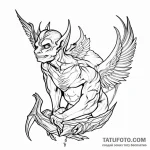 Gargoyle — эскиз тату (№1749688244_0, 12.06.2025 00:30) — Tatufoto.com