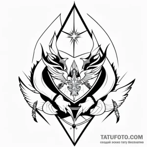 Coat of arms - эскиз тату (№1749689340_0, 12.06.2025 00:49) — Tatufoto.com