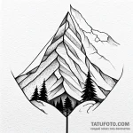 Eye mountain — эскиз тату (№1749690433_0, 12.06.2025 01:07) — Tatufoto.com
