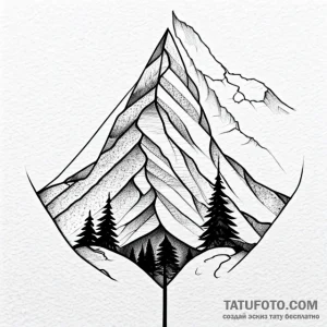 Eye mountain - эскиз тату (№1749690433_0, 12.06.2025 01:07) — Tatufoto.com