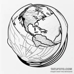 Globe — эскиз тату (№1749691525_0, 12.06.2025 01:25) — Tatufoto.com