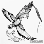 Vulture — эскиз тату (№1749694439_0, 12.06.2025 02:13) — Tatufoto.com
