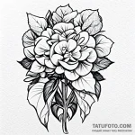 Hydrangea – эскиз тату (№1749695359_0, 12.06.2025 02:29) — Tatufoto.com