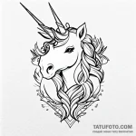 Unicorn – эскиз тату (№1749696454_0, 12.06.2025 02:47) — Tatufoto.com