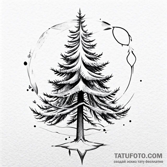 Spruce — эскиз тату (№1749697183_0, 12.06.2025 02:59) — Tatufoto.com