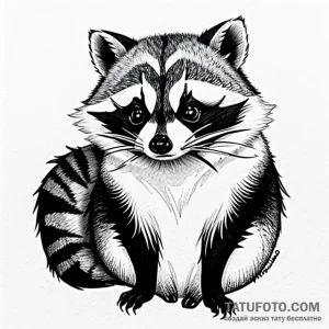 Raccoon - эскиз тату (№1749697545_0, 12.06.2025 03:05) — Tatufoto.com