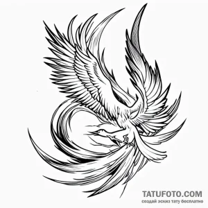 Firebird - эскиз тату (№1749698274_0, 12.06.2025 03:17) — Tatufoto.com