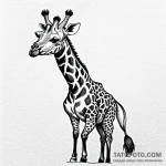 Giraffe – эскиз тату (№1749699367_0, 12.06.2025 03:36) — Tatufoto.com