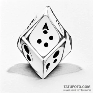 Dice - эскиз тату (№1749701913_0, 12.06.2025 04:18) — Tatufoto.com