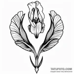 Iris — эскиз тату (№1749702278_0, 12.06.2025 04:24) — Tatufoto.com