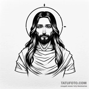 Jesus christ - эскиз тату (№1749702642_0, 12.06.2025 04:30) — Tatufoto.com