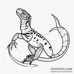 Iguana — эскиз тату (№1749703736_0, 12.06.2025 04:48) — Tatufoto.com