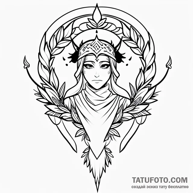 Isis — эскиз тату (№1749704830_0, 12.06.2025 05:07) — Tatufoto.com