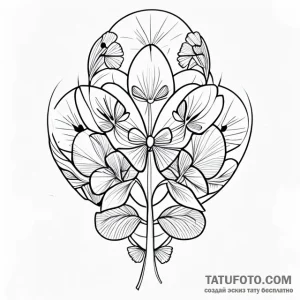 Clover - эскиз тату (№1749705921_0, 12.06.2025 05:25) — Tatufoto.com