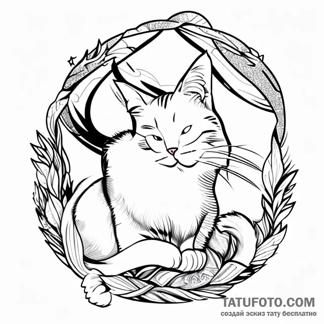 Cat — эскиз тату (№1749707014_0, 12.06.2025 05:43) — Tatufoto.com