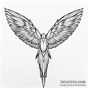 Wings - эскиз тату (№1749707742_0, 12.06.2025 05:55) — Tatufoto.com