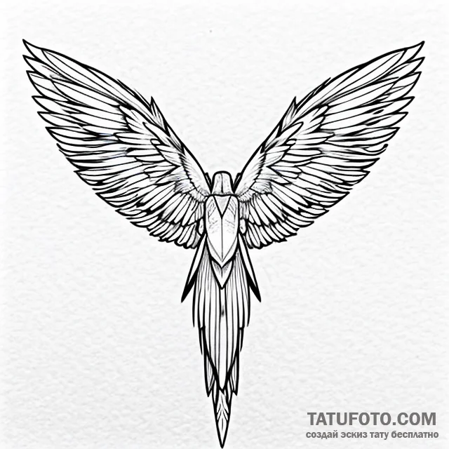 Wings — эскиз тату (№1749707742_0, 12.06.2025 05:55) — Tatufoto.com