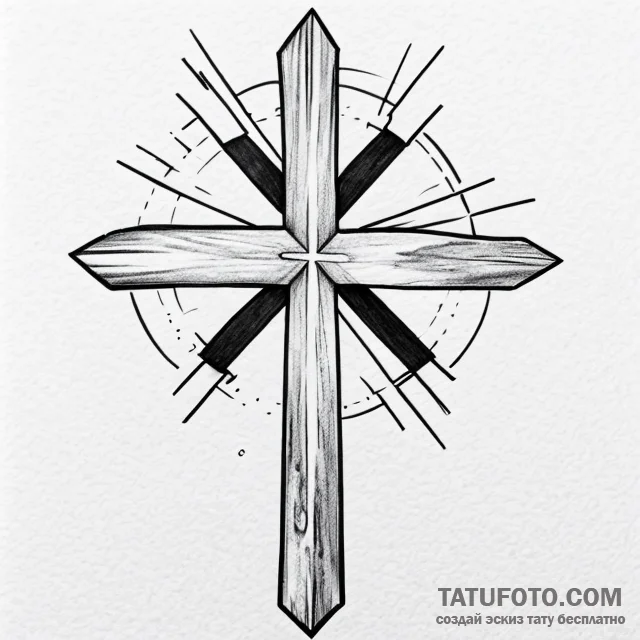 Cross — эскиз тату (№1749708840_0, 12.06.2025 06:14) — Tatufoto.com