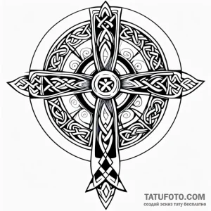Celtic cross - эскиз тату (№1749710662_0, 12.06.2025 06:44) — Tatufoto.com