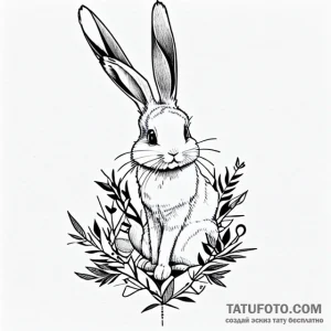 Rabbit - эскиз тату (№1749711387_0, 12.06.2025 06:56) — Tatufoto.com