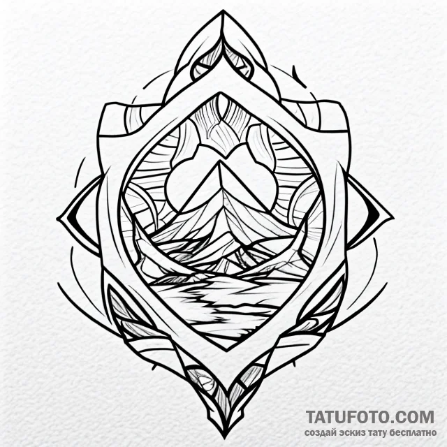 Svarog's square - эскиз тату (№1749712846_0, 12.06.2025 07:20) — Tatufoto.com